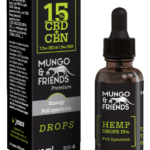 Hemp drops 15% CBD and CBN, 0.2% THC,10 ml.